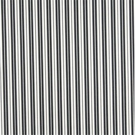 Designer Fabrics Designer Fabrics B467 54 in. Wide Black; Ticking Striped Indoor & Outdoor Marine Scotchgard Upholstery Fabric B467